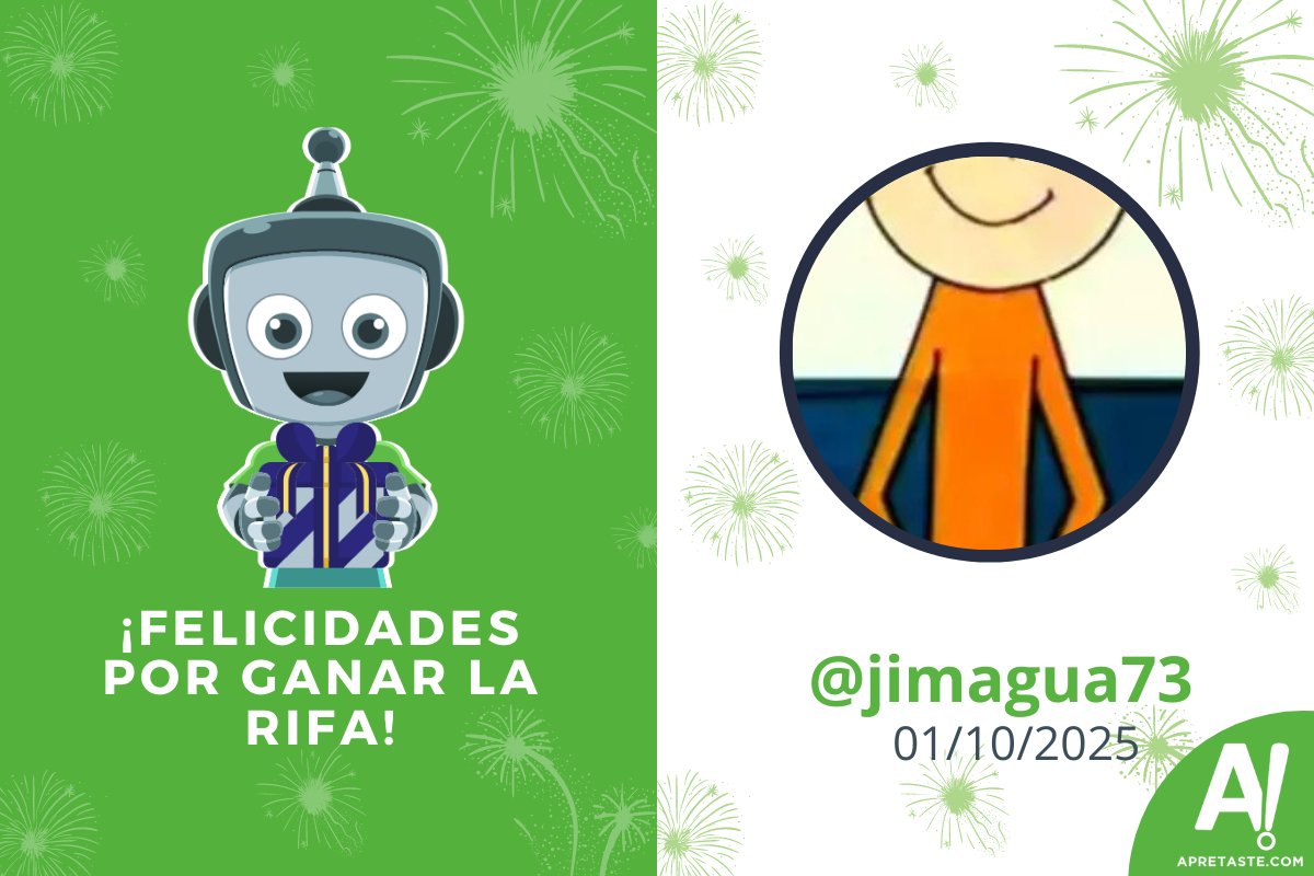 Muchas felicidades a <a href="/jimagua73/">Iraldo Sardiñas Escalona</a> por ganar la rifa de #Apretaste del 01 de octubre. Revisa los demás ganadores. bit.ly/46QMlC9