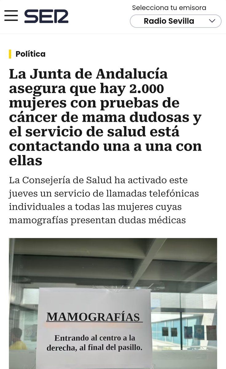 ¿No le da vergüenza, @Juanma_Moreno? Antes de ayer no había nadie, ayer había tres y hoy ya son dos mil. ¿Cuántas serán en realidad?

Cese inmediatamente a su consejera y pónganse a revisar los demás cribados de cáncer y las pruebas de imagen que derivaron a las privadas para
