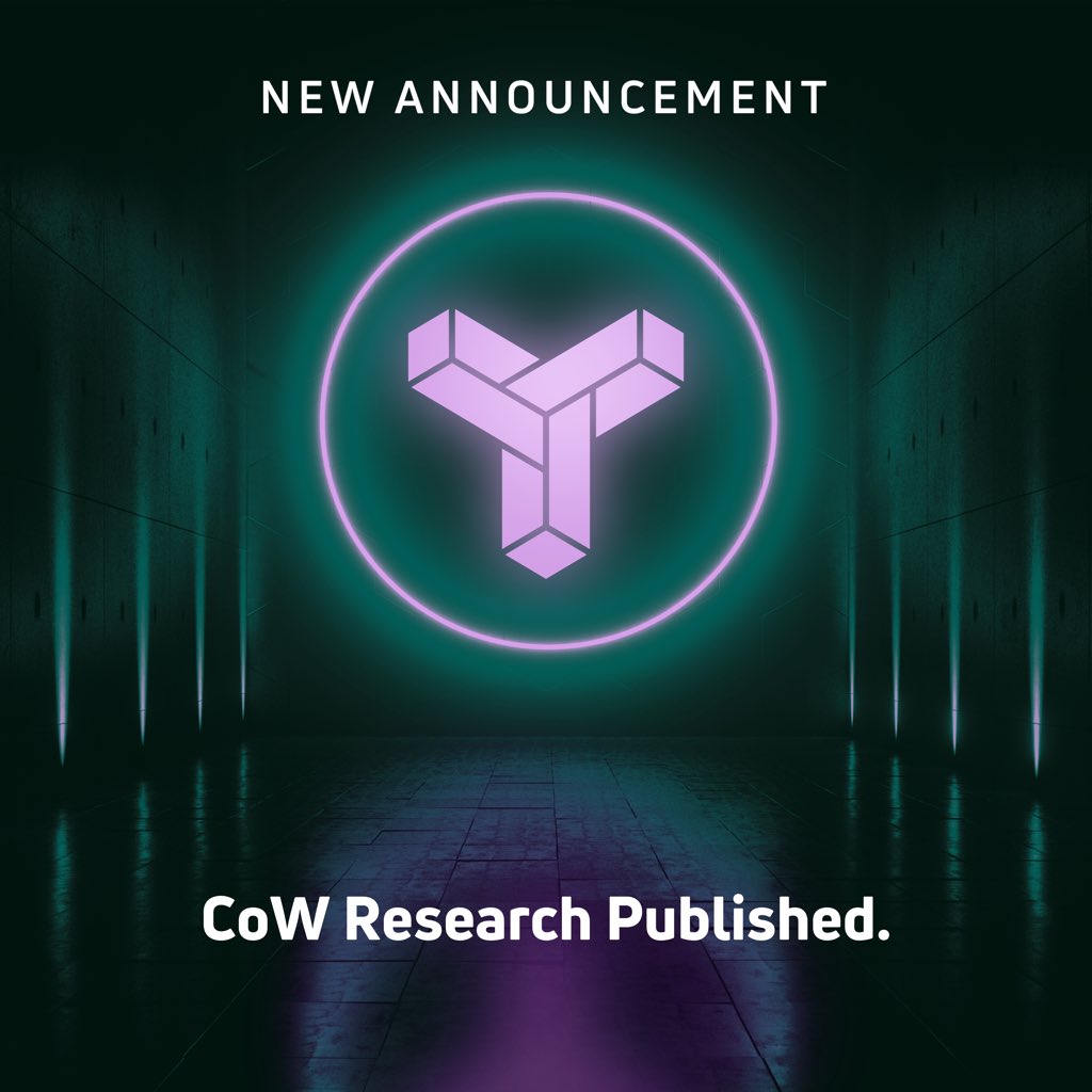 Our research on Coincidence of Wants (CoW) cycles in DeFi is now published 📄

Read here 👉 arxiv.org/pdf/2507.10149

The paper introduces a matrix-theoretic framework for detecting and executing CoW trade loops, enabling delta-neutral, value-preserving execution without exposure