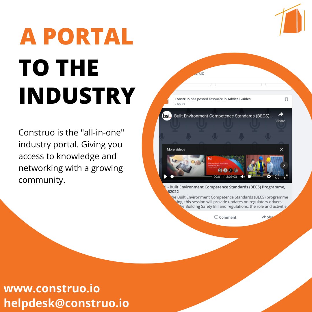 Construonetwork's tweet image. Construction needs a space that brings everything together, knowledge, resources, connections, and opportunities.
One platform. One industry. Endless possibilities.
construo.io
#Construo #ConstructionPortal #ConstructionCommunity #ConstructionKnowledge
