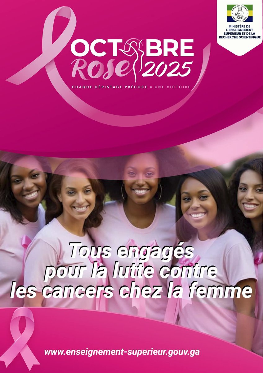 #OctobreRose l Parce qu’une nation forte repose sur des citoyens en bonne santé, nous encourageons toutes les femmes à se faire dépister.

 La prévention est un acte de courage et de responsabilité.

#MESRS #OctobreRose #Santé