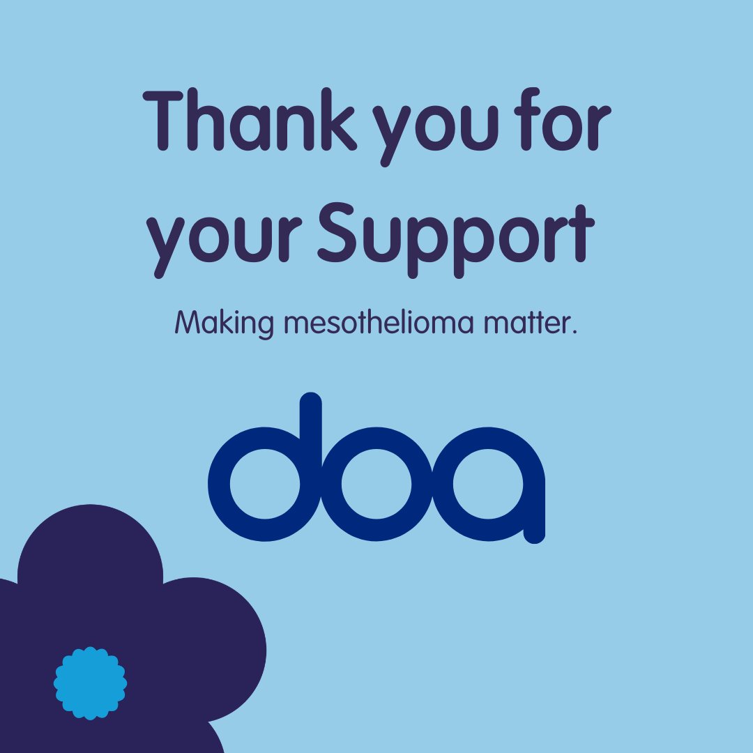 Mesouk's tweet photo. Congratulations to @doa_insurance, who have been recognised as a Gold #CorporatePartner.
Together with DOA, we can make tangible change for people affected by mesothelioma, providing life-changing care and hope when it’s needed most.
#PartnershipForGood https://t.co/65mmK41nPP