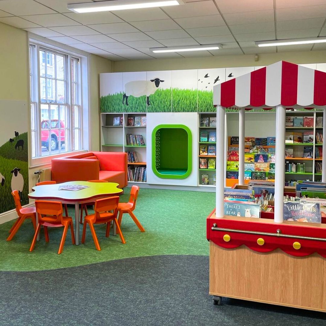 StoryScapebyFG's tweet image. Check out our transformation of the Hadleigh Children’s Library! 🌿 

A vibrant, autism-friendly space for families. 

See how we did it: storyscapebyfg.co.uk/hadleigh-child… 

#StoryScape #LibraryDesign #Hadleigh #ChildrensSpaces #AutismFriendly #CommunityDesign