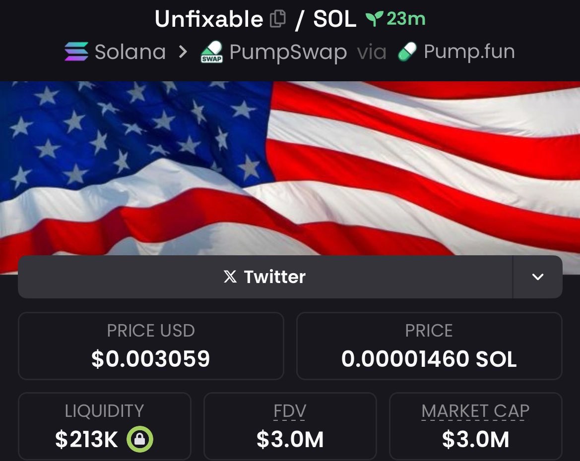 BitBoss__'s tweet image. 25x gains from my call on #unfixable🚀🚀
Congrats to those who got in this gem 💎
Holla to join Private TG 
Lets keep on the good run📈
#crypto #solana #memecoin
