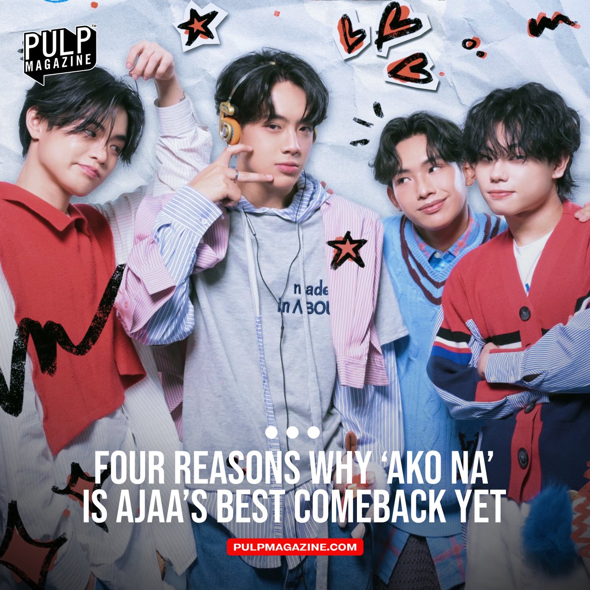PULP Magazine (@pulpmagazineph) on Twitter photo Seven months after โDedma,โ the boys of AJAAโAsh, JC, Axl, and Alexโare back with the newest addition to their bubblegum pop discography, โAko Na.โ
READ: tinyurl.com/AkoNa-AJAAย
#AJAA #Ppop #music #PULPMagazine <a href="/Alex_Noel5783/">AJAA Alex ?๐ผ</a> <a href="/jcdacillo______/">AJAA JC?</a> @ajaaofc <a href="/axllukecab/">AJAA Axl ๐</a> <a href="/toothplate7_/">AJAA Ash</a> Seven months after โDedma,โ the boys of AJAAโAsh, JC, Axl, and Alexโare back with the newest addition to their bubblegum pop discography, โAko Na.โ
READ: tinyurl.com/AkoNa-AJAAย
#AJAA #Ppop #music #PULPMagazine <a href="/Alex_Noel5783/">AJAA Alex ?๐ผ</a> <a href="/jcdacillo______/">AJAA JC?</a> @ajaaofc <a href="/axllukecab/">AJAA Axl ๐</a> <a href="/toothplate7_/">AJAA Ash</a>