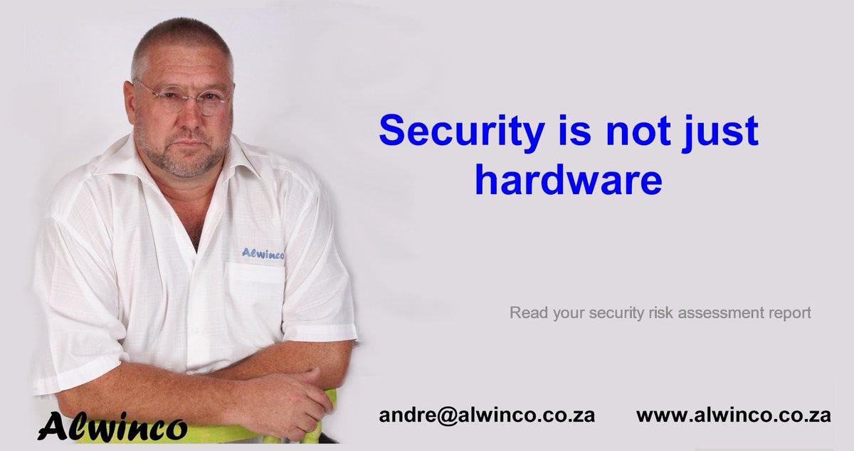 Alwinco's tweet image. Security is more than cameras and fences.
True protection comes from strategy, planning, and independent risk assessments; not just hardware.
#SecurityIsNotHardware #SecurityRiskAssessment #ProactiveSecurity #AlwaysInControl #Alwinco #SouthAfrica