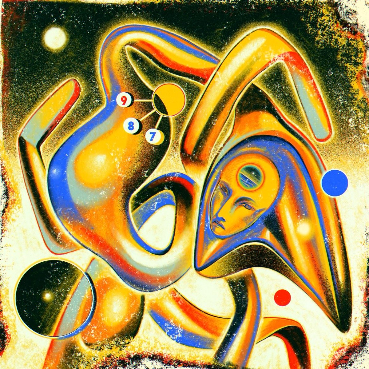 絵画 abstract painting pebbles on X: