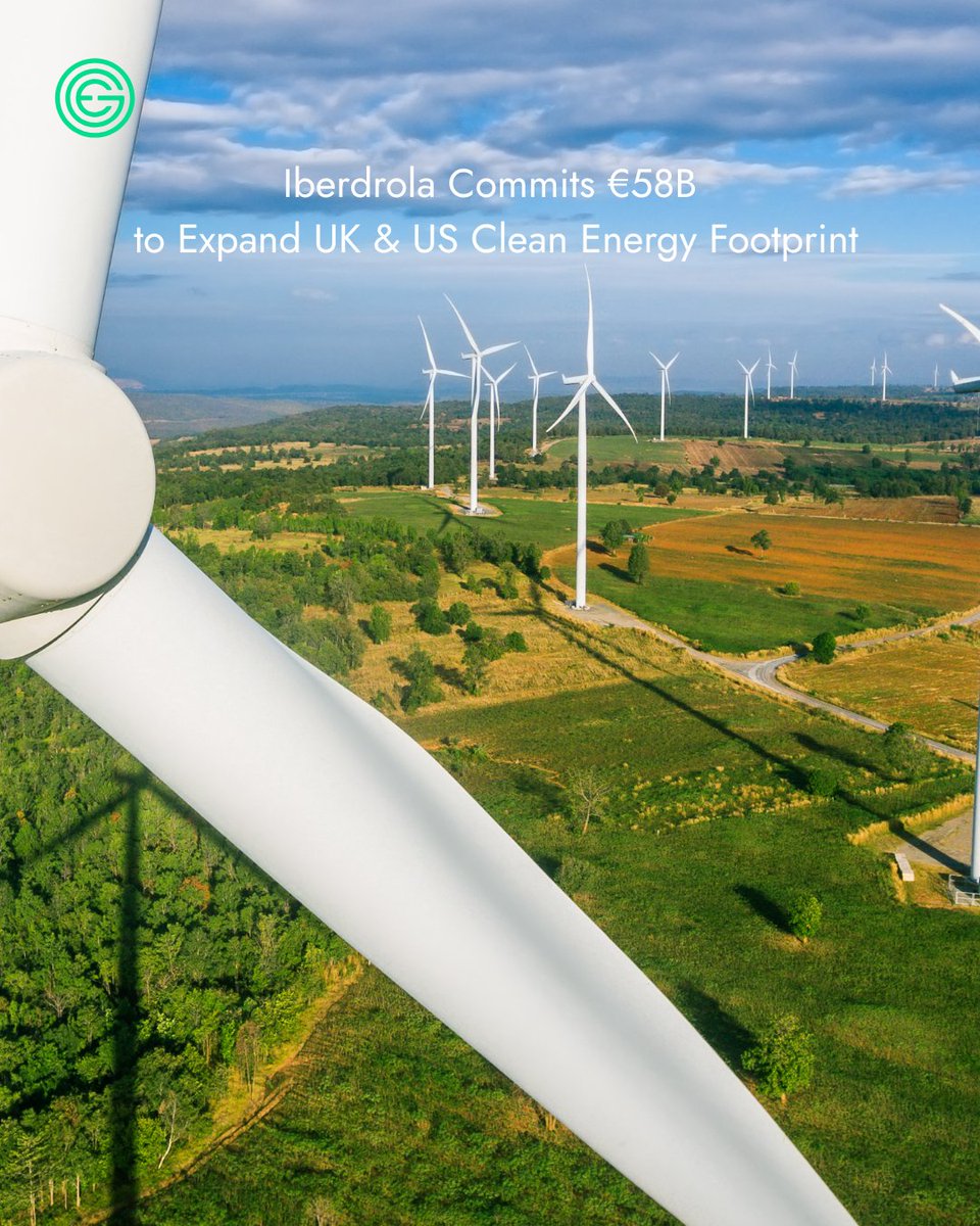Big moves in renewables! 
Iberdrola's €58B plan (2025-2028) boosts UK &amp; USA electricity networks &amp; offshore wind. 
A strong vote for clean energy!