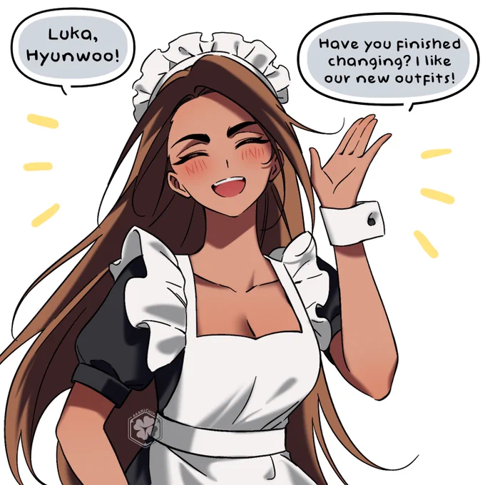 Her personal hairstylist

#ALNST #에이스테 #wi3ge #luhyu 