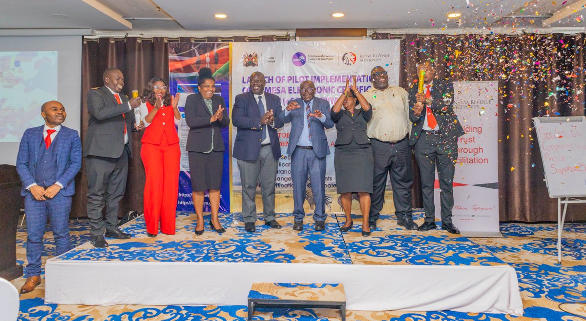 KRACorporate's tweet photo. A Major Leap for Kenyan and Regional Trade!
Kenya officially launched the COMESA Electronic Certificate of Origin (e-CO) in Nairobi today with @COMESA_HQ 
This makes cross-border trade faster, smarter, and more transparent—boosting seamless trade and stronger economies.