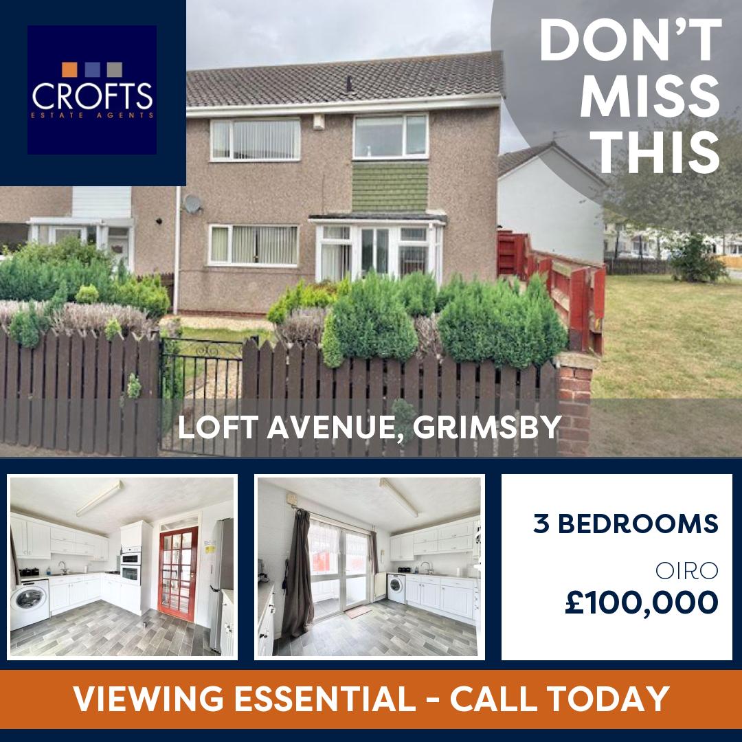 Crofts Estate Agents Limited (@croftsproperty) on Twitter photo LOFT AVENUE, GRIMSBY
OIRO Β£100,000
Call Crofts Cleethorpes today to arrange to viewing!
π 01472 200666
π§ info@croftsestateagents.co.uk
#croftsestateagents #crofts #croftscleethorpes #croftsimmingham #croftslouth #croftslettings #property... LOFT AVENUE, GRIMSBY
OIRO Β£100,000
Call Crofts Cleethorpes today to arrange to viewing!
π 01472 200666
π§ info@croftsestateagents.co.uk
#croftsestateagents #crofts #croftscleethorpes #croftsimmingham #croftslouth #croftslettings #property...
