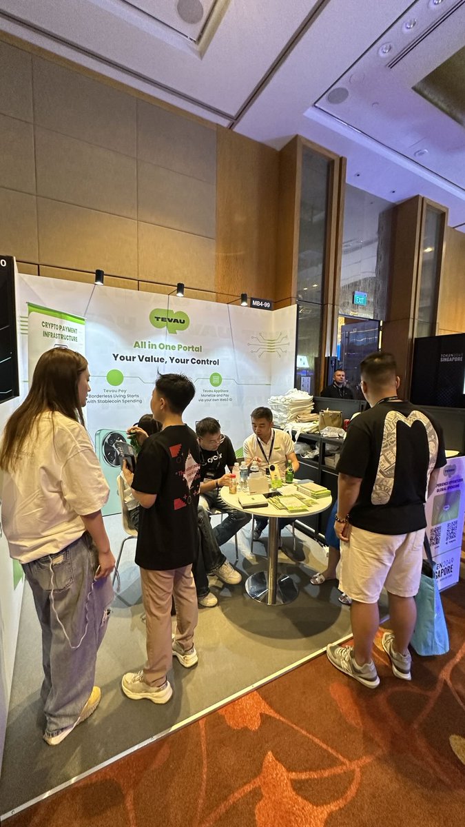 Tevau_Official's tweet image. What an incredible time at @token2049 Singapore! 
🎉 Thanks to everyone who stopped by Tevau’s booth MB4 99 at Marina Bay Sands. 
We loved connecting and sharing our vision for the future of #Web3 payment and #Blockchain. 
Here’s to more innovation ahead! 🚀 #Token2049