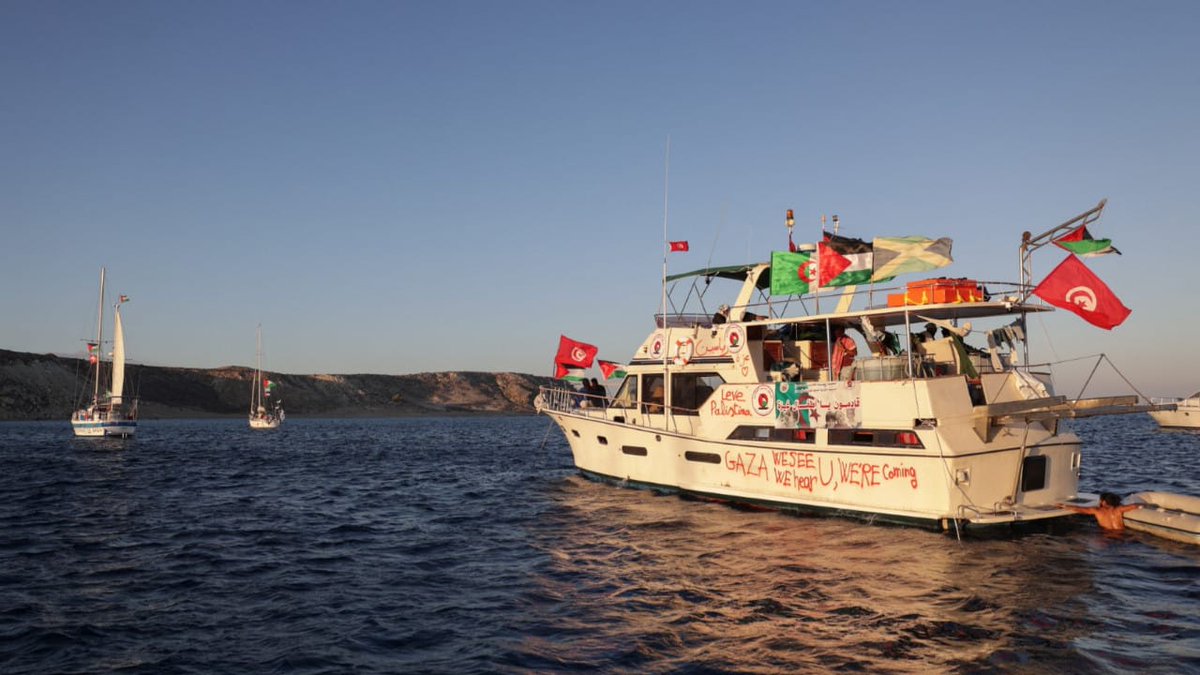 THE GAZA BLOCKADE HAS BEEN BROKEN!

The heroic ships of the Sumud Flotilla have physically pierced the blockade and reached Gaza’s territorial waters!

History is being written today. For years, the cruel siege that tried to subdue the oppressed people of Gaza with hunger,