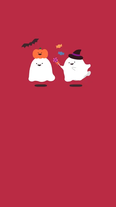10月のカレンダーを作りました( ˙▽˙ )3 スマホのロック画面や壁紙に お使いくださいませ トリミング OK 商用利用 二次配布 悪用 NG