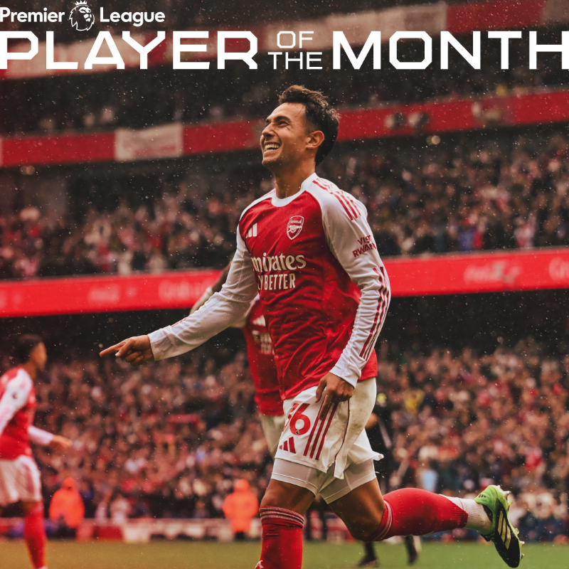 Arsenal's tweet photo. Our super Spaniard 🇪🇸

Martin Zubimendi has received a nomination for the Premier League Player of the Month award 👇