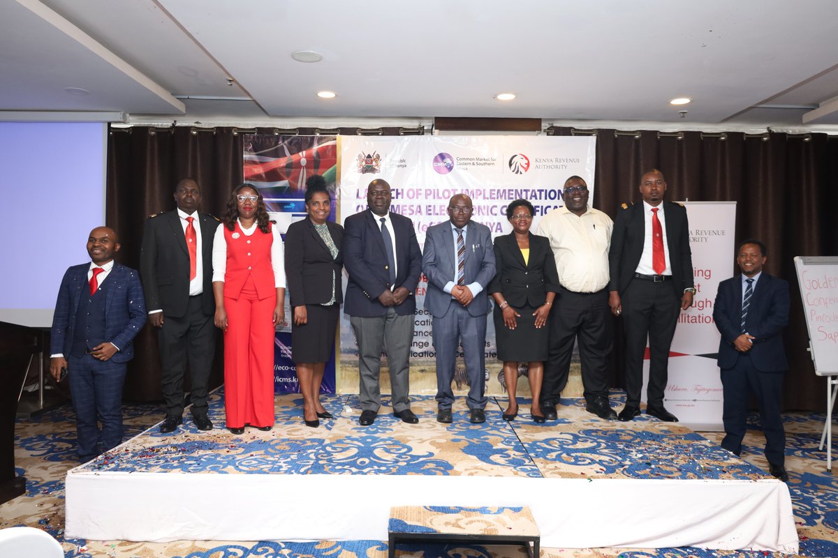 KRACorporate's tweet photo. A Major Leap for Kenyan and Regional Trade!
Kenya officially launched the COMESA Electronic Certificate of Origin (e-CO) in Nairobi today with @COMESA_HQ 
This makes cross-border trade faster, smarter, and more transparent—boosting seamless trade and stronger economies.