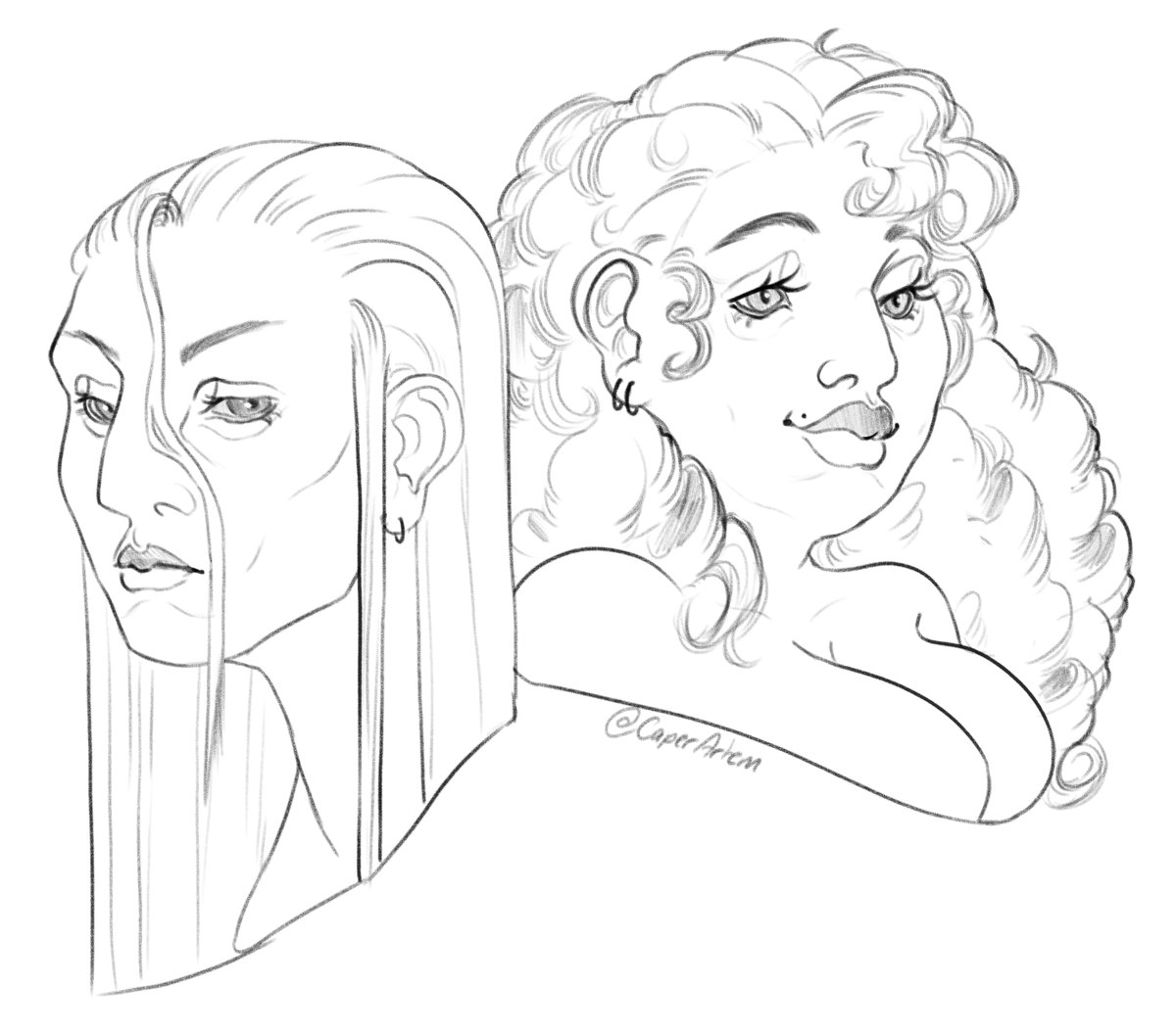 Finally decided to draw character other than Gideon and Harrow for one. introducing my take on the Tridentarius twins

#thelockedtomb #tlt