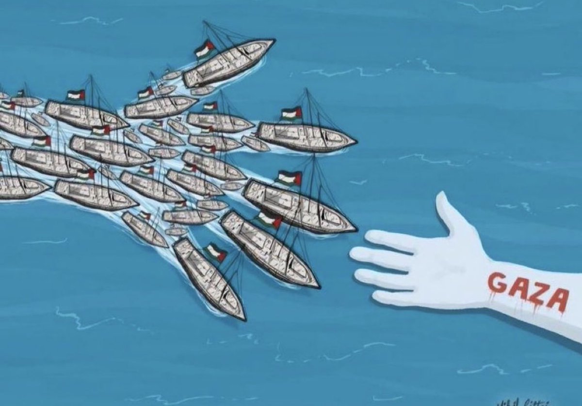 🚢 Gazze’ye doğru yola çıkan insani yardım filosuna kalbimizle eşlik ediyoruz.
Onların taşıdığı her tuğla, her ilaç, her gıda umudu büyütüyor.
Dayanışma, insanlık ve iyilik kazanacak. 🕊️
#Gazze #İnsaniYardım #GlobalSumudFlotilla