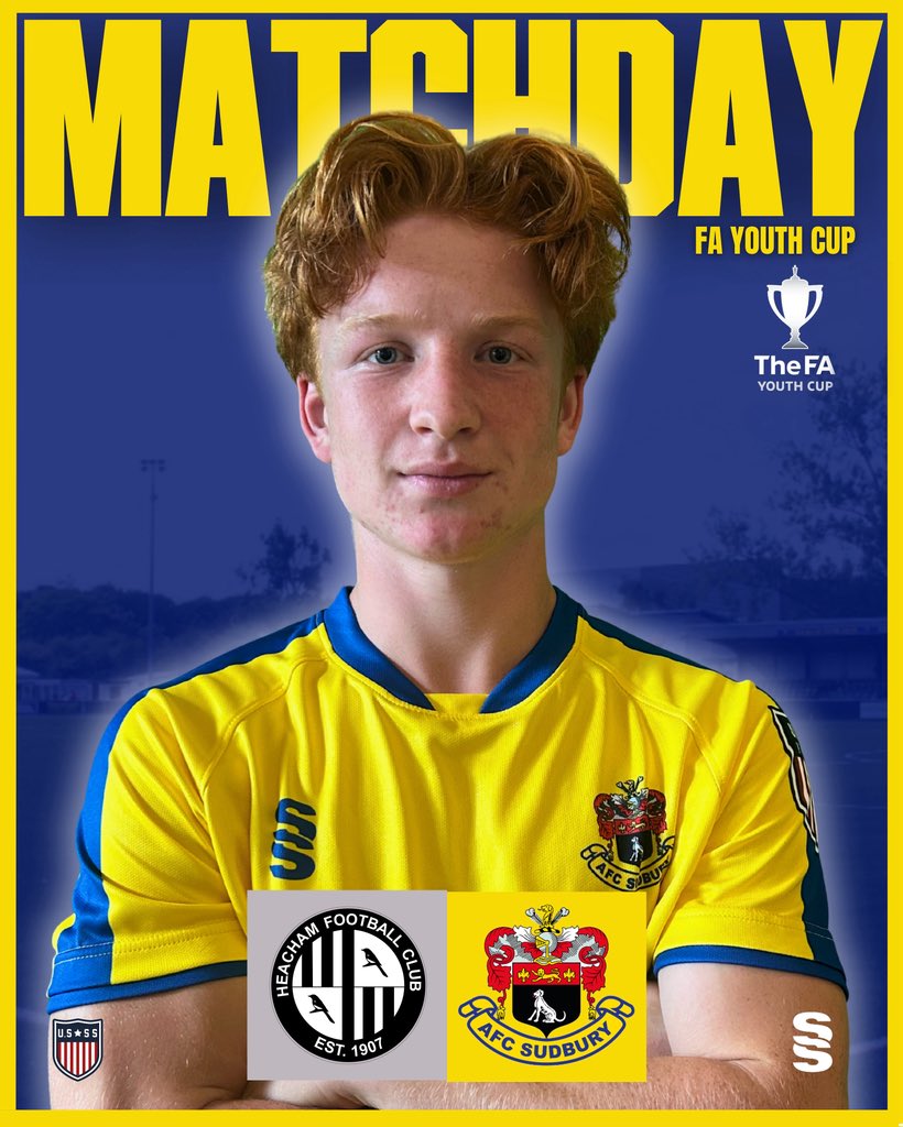 🏆 ITS FA YOUTH CUP DAY 

The boys travel to Heacham tonight for the 2nd Qualifying Round of the FA Youth Cup! 

🏟️ Heacham Sports Ground, PE31 7HG
🕖 7PM KO

Good luck, boys! 

#afcsudburyacademy