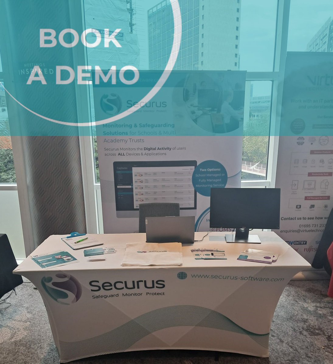 SecurusSoftware's tweet image. #CPinEd is underway in Manchester &amp;amp; you can visit us on the @SecurusSoftware stand. Find out more about our digital monitoring solutions to safeguard students from harms &amp;amp; unsafe behaviours. We look forward to meeting delegates throughout the day.. book a DEMO! #OnlineSafety