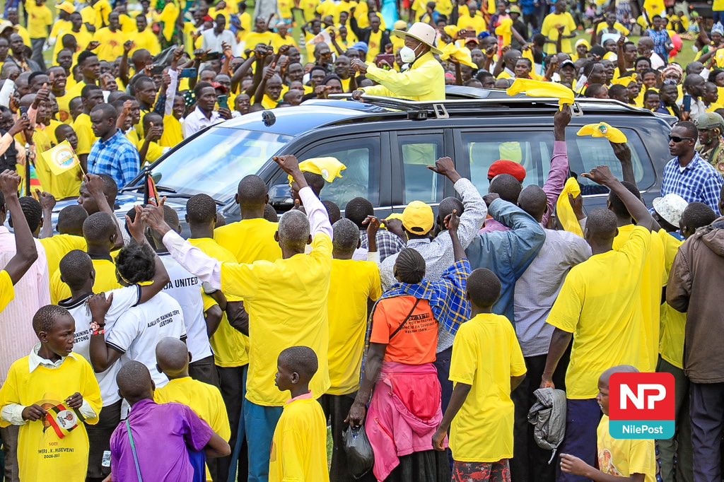 francis_isano's tweet photo. . @NRMOnline presidential candidate @KagutaMuseveni has arrived at Boma Grounds in Alebtong District to address his supporters at his campaign rally.
#UgVotes2026
#NBSUpdate https://t.co/ANQ238ypCF