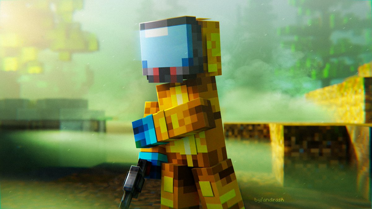 And1rash's tweet photo. #Minecraft #render ☣️ https://t.co/LWSuv8grSz