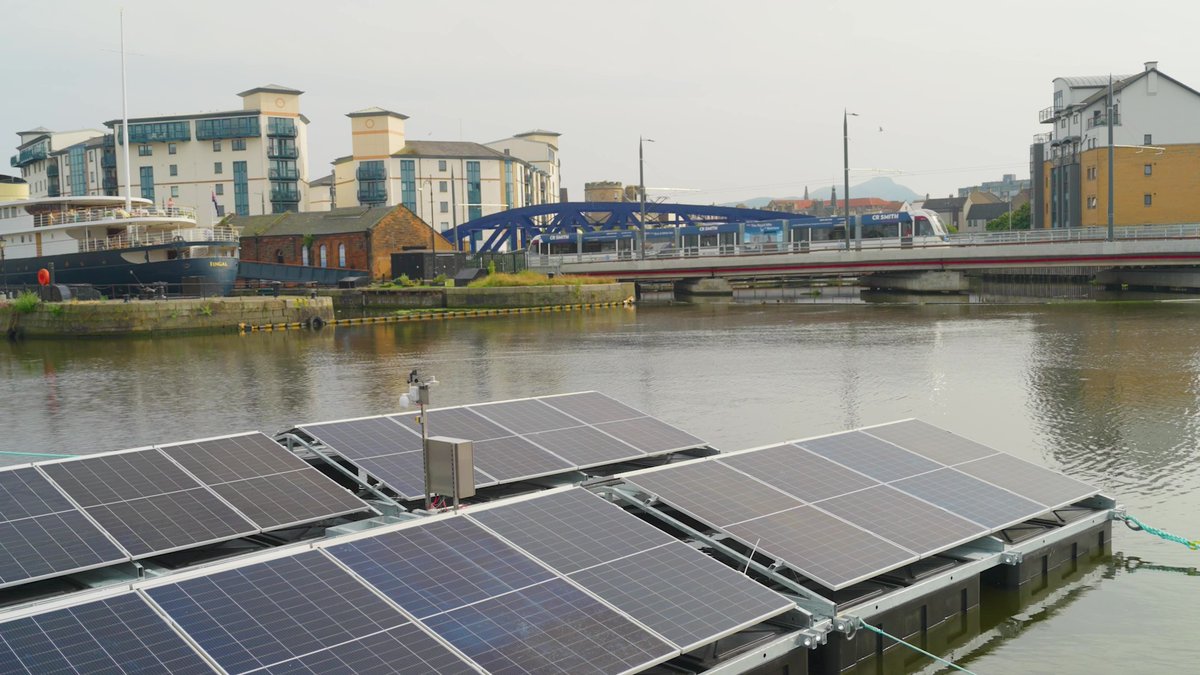 NovaInnovation's tweet image. Today we are celebrating the two-year anniversary of our floating demonstrator in the Port of Leith!

The array has produced clean energy every day for the past two years whilst weathering 17 named storms.

Read more: 

novainnovation.com/news/two-year-…

#FloatingSolar #NetZero #GreenPower