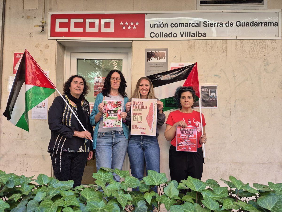 🇵🇸📢En la Sierra de Guadarrama hemos hecho una concentración en nuestra puerta por el asalto a la flotilla esta noche

#FreeGaza #FreePalestine #GlobalSumudFlotilla