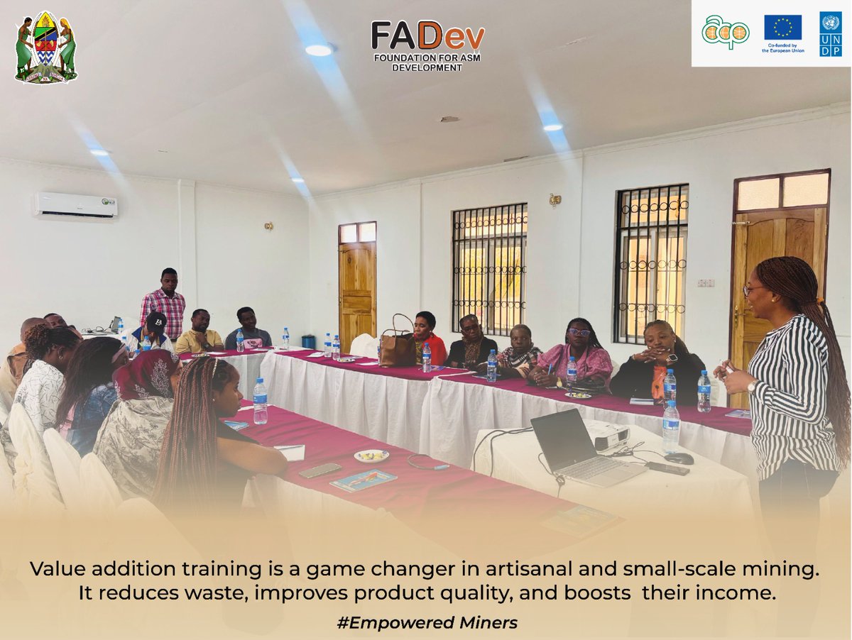 fadevtz's tweet image. #miners  #developmentmineralsprogramme #UNDPinTanzania
#ValueAddition #DevelopmentMinerals #ASM #FADEV #UNDP #CommunityEmpowerment #SustainableMining #Tanzania #europeanunion🇪🇺 #EmpoweredMiners #vision2030 
#tanzania #minersempowerment 
#suistablecommunities #mineralvalueaddition