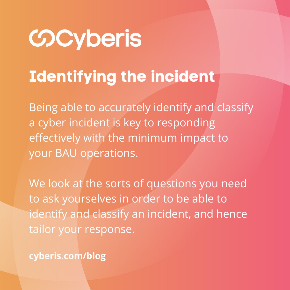cyberisreply's tweet photo. At some point, your business is likely to have to deal with a cyber incident. 

We look at the sort of questions you need to ask yourselves in order to be able to identify and classify an incident, and hence tailor your response. ⬇️
https://t.co/Atph4e5g9k https://t.co/ptOcSc3Sds