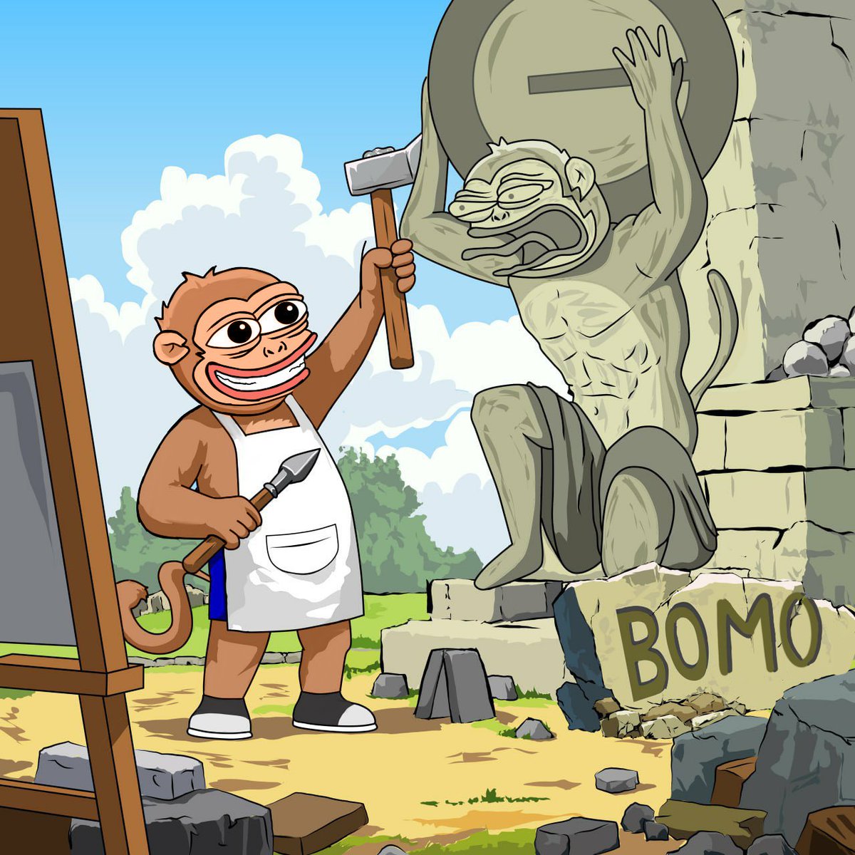 The best ecosystem present a new champion <a href="/Bomocrypto/">Bomo</a>

#BOMOContest $BOMO

Using this art to appreciate what the team had been building so far