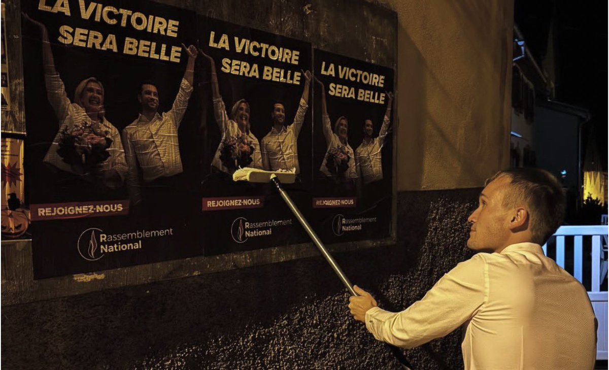 🇫🇷 Collage dans la 6ème circonscription du Bas-Rhin.

#RNAlsace #RN