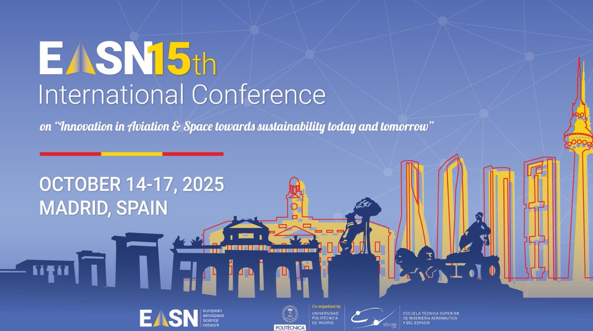 SPACE4GEO's tweet image. 🌌EASN International Conference | 14–17.10, Madrid
A key event on aerospace innovation &amp;amp; education in Europe.

🚀#ASTRAIOS will join to showcase open-access MOOCs &amp;amp; training tackling EU #SpaceSkills gaps.
Session by @ESF_news 

@La_UPM, @aeroespacialUPM 
🔗easnconference.eu
