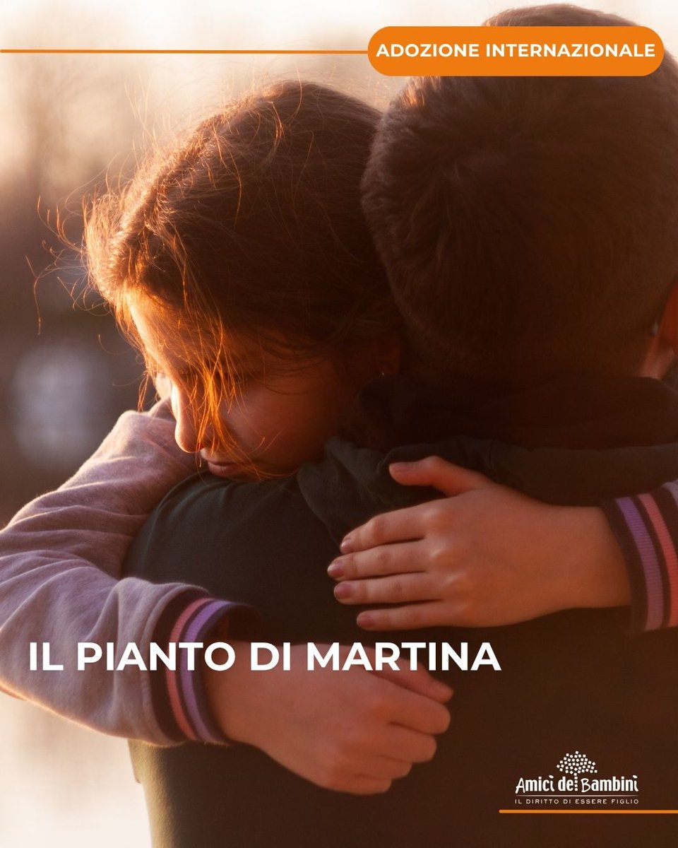 Martina ha 13 anni e oggi il suo pianto è diverso: non di solitudine, ma di gioia. Dopo anni di attesa, ha scoperto che una coppia ha scelto proprio lei ❤️

Leggi la sua storia👇
aibi.it/ita/adozione-i…

#AiBi #AmicideiBambini #AdozioneInternazionale