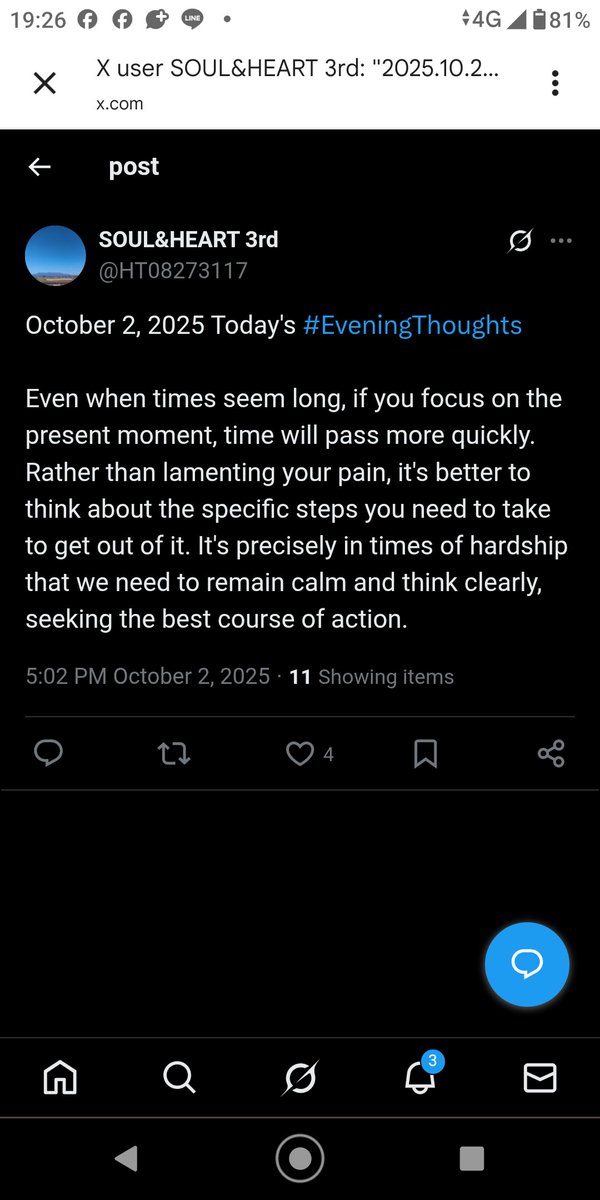 rsrt39's tweet image. October 2, 2025 Today&apos;s #EveningThoughts