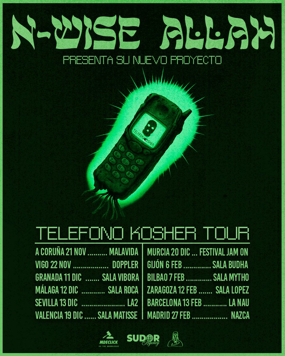 #TELEFONOKOSHERTOUR ya es un hecho!!

Corre a por tu entrada en:

linktr.ee/telefonokosher…