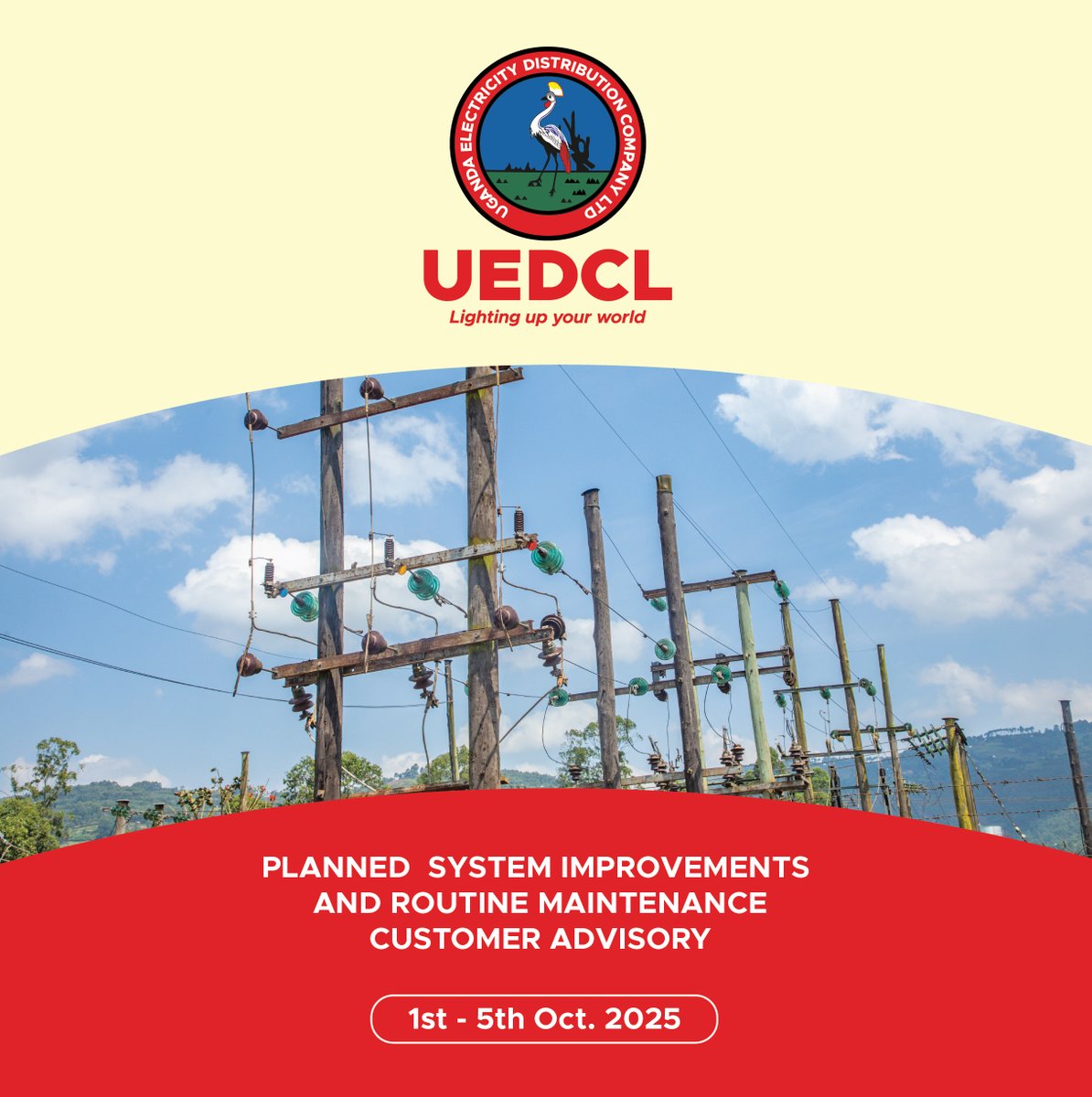 Uganda Electricity Distribution Company Ltd tweet media