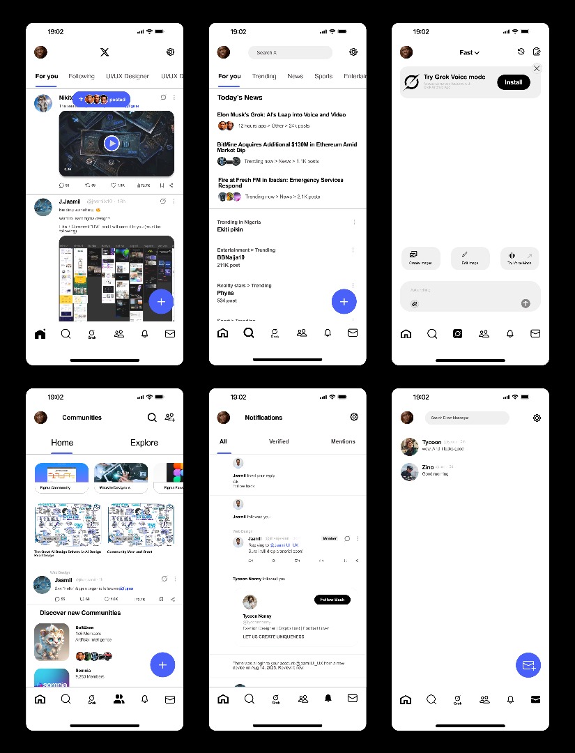 JaamilUI_UX's tweet image. Good morning X 
#UIUXDesigner #hireme #HireMeForDesign #mobiledesigner #appdesign #trending #fyp #goviral #ux #ui #UXDesigning #uxdesigner #uidesigner #fyppppppppppppppppppppppp