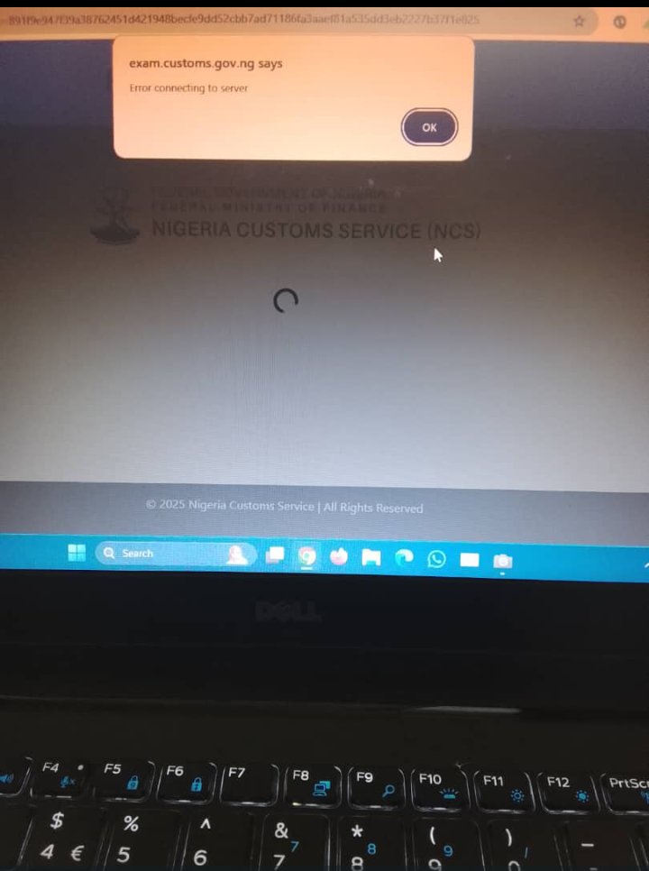 Gbade_Ayo's tweet photo. @CustomsNG Technical issues @CustomsNG recruitment exam portal since 9am. Repeated login attempts failed. Requesting urgent intervention &amp; clarification for fair opportunity. #NigeriaCustoms #RecruitmentExam #TechnicalIssues
#officialABAT
#FinMinNigeria
#channelstv
#seunokin https://t.co/Zntspt7Axi