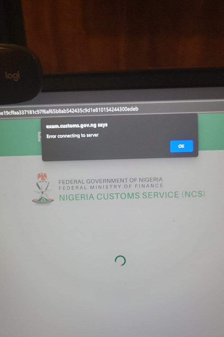Gbade_Ayo's tweet photo. @CustomsNG Technical issues @CustomsNG recruitment exam portal since 9am. Repeated login attempts failed. Requesting urgent intervention &amp; clarification for fair opportunity. #NigeriaCustoms #RecruitmentExam #TechnicalIssues
#officialABAT
#FinMinNigeria
#channelstv
#seunokin https://t.co/Zntspt7Axi
