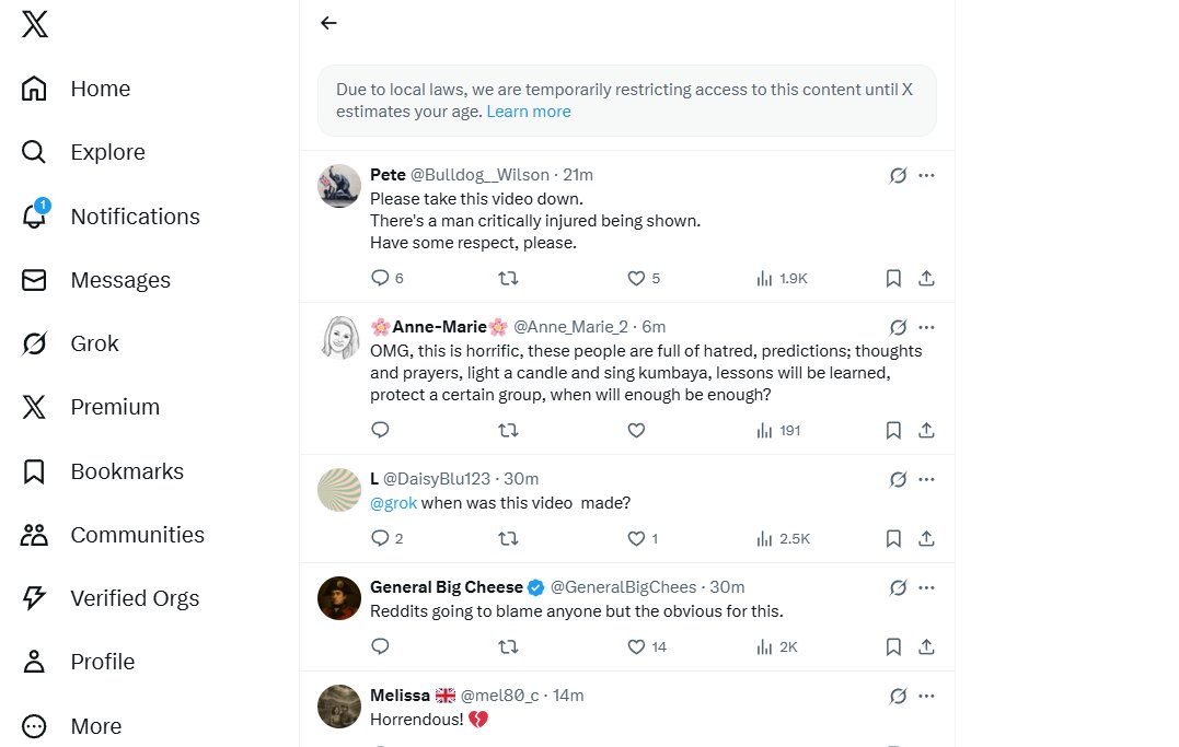 LOL, the Islamist terrorist attack in Manchester on a synagogue has been "Online Safety Act" censored. #YomKippur #manchester #terrorist

x.com/TheIndeWire/st…