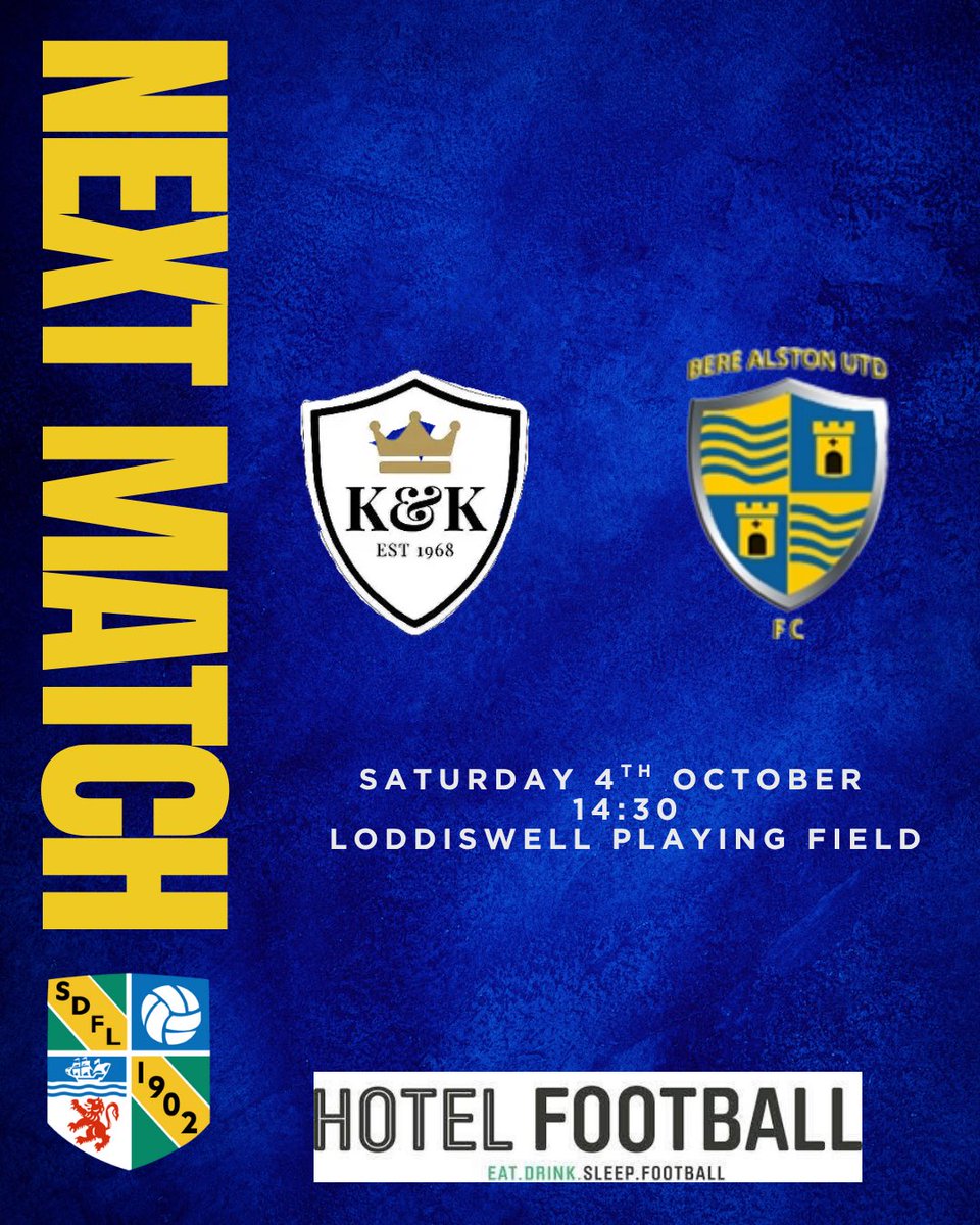 RESERVES 

🆚 Kingsbridge and Kellaton FC 
📍 Loddiswell Playing Field
🏆South Devon Football League 
📆 Saturday 4th October 
🕒14:30

<a href="/swsportsnews/">South West Sports News</a> 
<a href="/PLsportsnews/">PlymouthSportsNews</a>