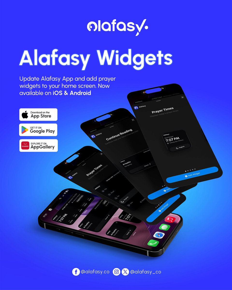 alafasy_co's tweet photo. Stay connected to your prayers.
Alafasy Widgets are now on your home screen.

ابقَ قريبًا من صلاتك.
ودجات العفاسي متاحة الآن على شاشتك الرئيسية.

Dekatkan diri dengan solat.
Widget Alafasy kini di skrin utama anda.
#Alafasy #SheikhMisharyRashidAlafasy #AlafasyApp https://t.co/S665Nstg8D