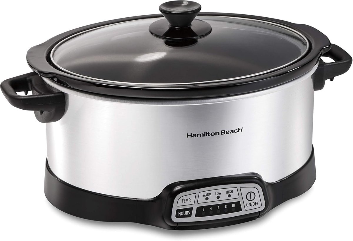 SRTrendsDeals's tweet image. Hamilton Beach 7 Quart Programmable Slow Cooker With Flexible Easy Programming at $41.73

sovrn.co/nqhrcz6

#Hamilton #Programmable #Easy