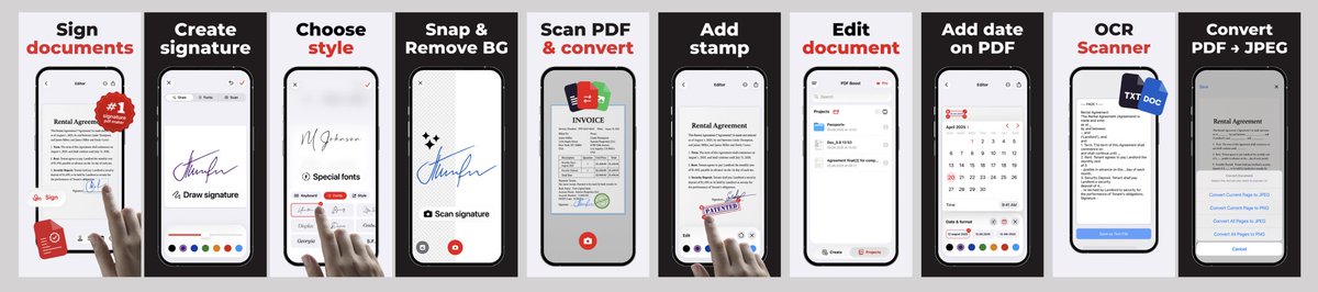 seraleev's tweet image. Apple is scanning screenshot text with OCR – and it counts for ASO
Kept it simple: 10 keyword-rich screenshots, each showing one feature