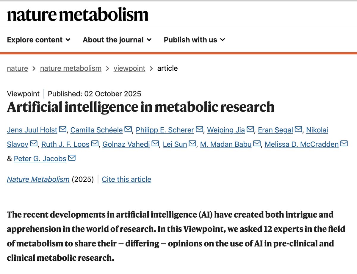 slavov_n's tweet image. In this article, I shared my perspective on AI.
AI excels at supervised learning, and well annotated datasets can help unlock new AI capabilities.
🔗 nature.com/articles/s4225…
OA 🔗 rdcu.be/eI4JW