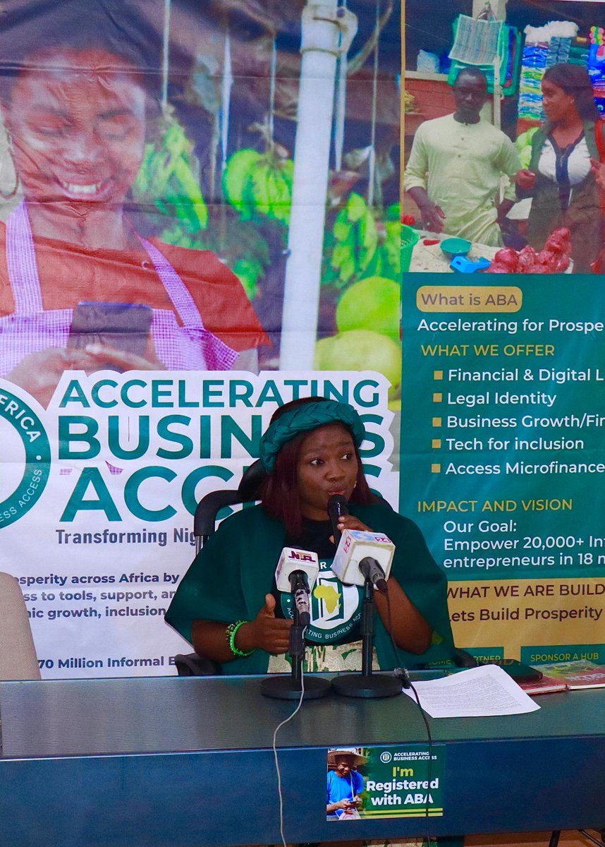 ABAForAfrica's tweet photo. Images from our press conference held on 24th September 2025 at #RELLIBRARIES, Lokogoma, FCT Abuja.
At the event, we shared our goals, mission, vision, & objectives, all geared towards creating a structure for our informal business sector through access to; https://t.co/UNGbFvQTm1