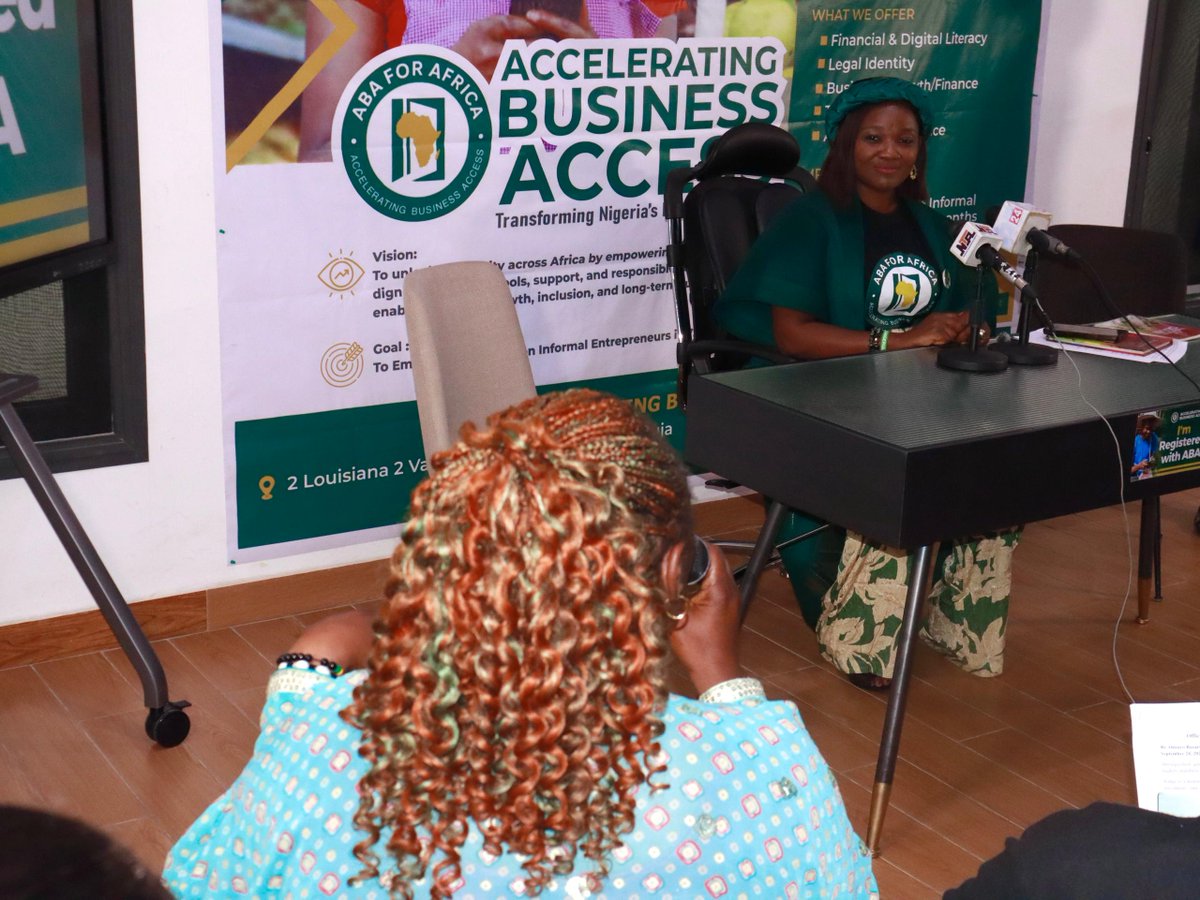 ABAForAfrica's tweet photo. Images from our press conference held on 24th September 2025 at #RELLIBRARIES, Lokogoma, FCT Abuja.
At the event, we shared our goals, mission, vision, & objectives, all geared towards creating a structure for our informal business sector through access to; https://t.co/UNGbFvQTm1