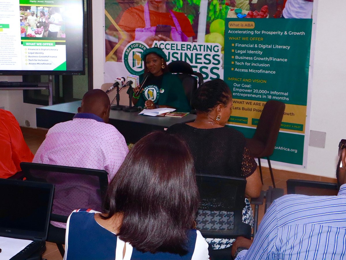 ABAForAfrica's tweet photo. Images from our press conference held on 24th September 2025 at #RELLIBRARIES, Lokogoma, FCT Abuja.
At the event, we shared our goals, mission, vision, & objectives, all geared towards creating a structure for our informal business sector through access to; https://t.co/UNGbFvQTm1