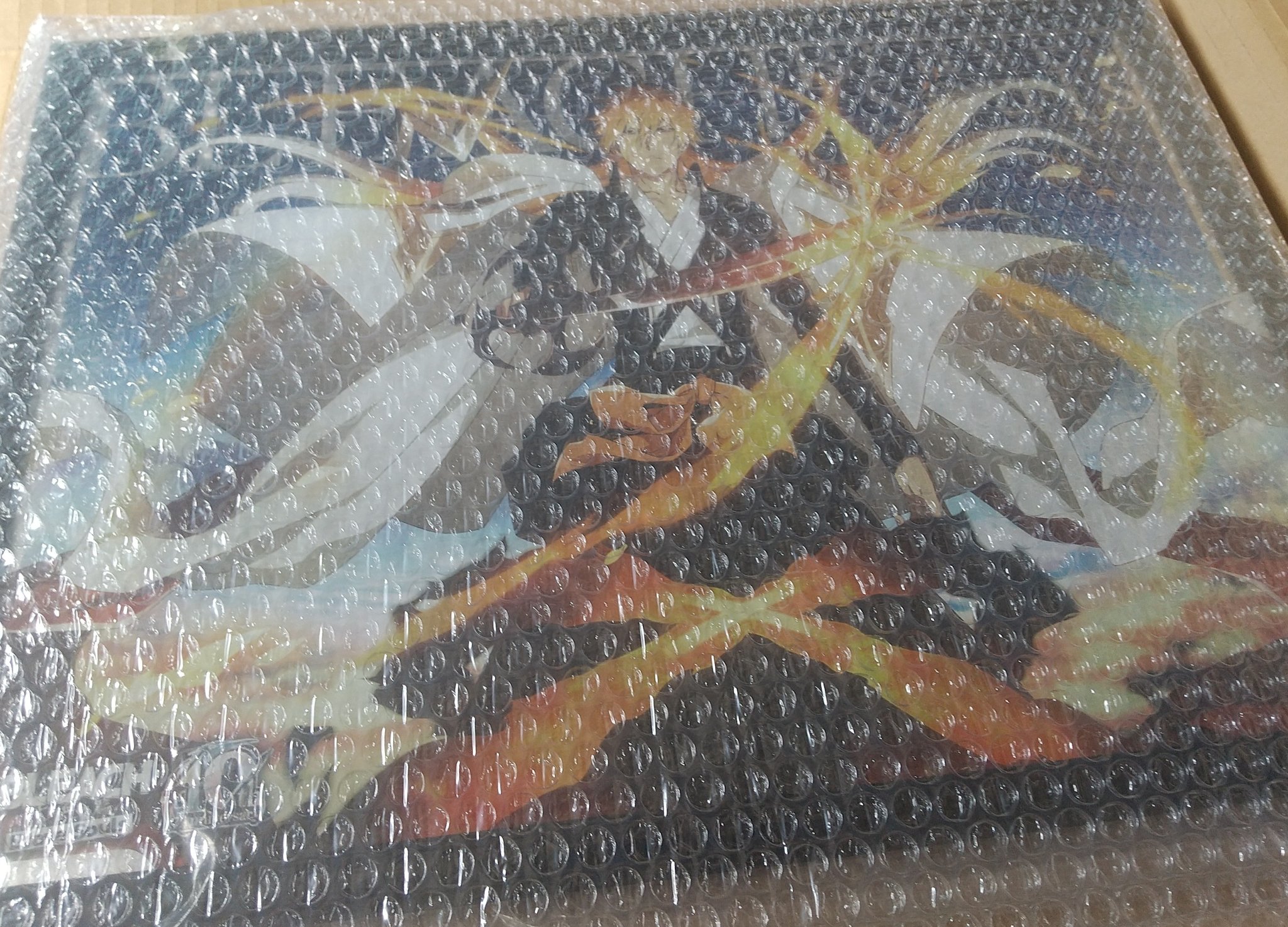 ブレソレ　オリジナルメタルポスター 10周年記念　と黒崎一護　当選品　ブリーチ BLEACH Brave Souls』10周年記念一護とルキアが登場するプライズ